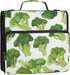 Fisyme 3 Retro Broccoli Zipper Binder Ring with Zipper and Shoulder Strap Large Capacity Multi-Pocket Binder Organizer