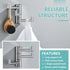 APLusee Swivel Towel Hook, Polished Chrome 304 Stainless Steel Triple Robe Hook with Multi Rotating Arms