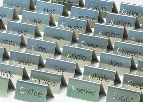 1C-BF-DAIRYFREE-MOD 3" 1.5" 1.5" Service Ideas Laser Cut Table Tent Sign, Dairy Free, Length x Width x Height