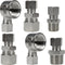 Universal Valve Plumbing Fittings Adapters: 1/2 to 3/8 Adapter, 3/8 to 1/2 Water Line Adapter, 3/8 Female to 1/2 Male