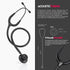 MDF Instruments Acoustica Lightweight Stethoscope for Doctors, Nurses, Home Health Use, Black Tube