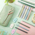 Ctosree 25 Pcs Aesthetic School Supplies, Big Capacity Pencil Case, 6 Pcs Cute Pastel Highlighters, 5 Pcs Retractable