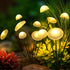 Solar Garden Lights, 2pack Solar Fairy Lights for Outside, Swaying Mushroom Lights
