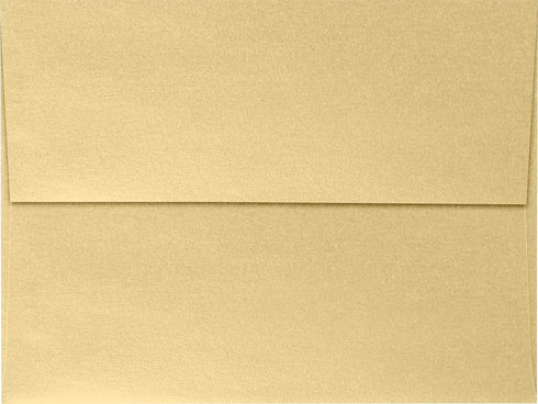 LUXPaper A6 Invitation Envelopes | Peel & Press | 4 3/4" x 6 1/2" | Blonde Metallic | 80lb. Text | 50 Qty by Envelopes.com