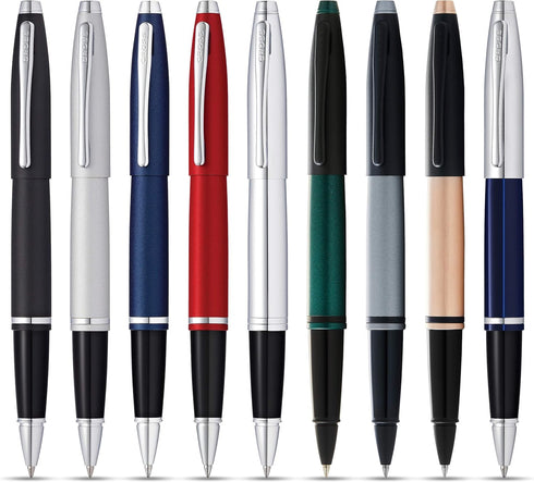 Cross Calais Medium Rollerball Gel Ink Pen, Matte Metallic Blue, Includes Premium Gift Box