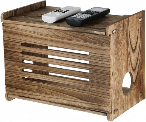 HANLANXUE Wood Router Shelf Projector Shelf Projector Stand Router Storage Box Modem Cable