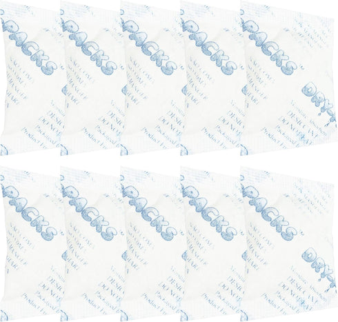 Absorbent Industries Dry-Packs Silica Gel in Cotton Dehumidifier, 3 Gram, 10PK