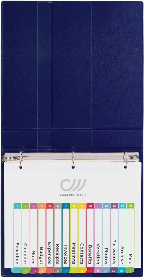 Avery Dividers for 3 Ring Binders - 15 Tabs per Set, Customizable Table of Contents, Multicolor Arched Tabs