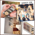 Dispowreath Set Gift(60 Sets) Employee Appreciation Gift Bulk with Bamboo Ballpoint Pen Inspirational Wooden Keychain