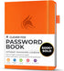 Clever Fox Password Book with Alphabetical Tabs, Internet Address Organizer Logbook, Small Pocket Keeper (Orange)