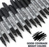 Yocfon 144 Count Set, Permanent Markers Bulk, Black Permanent Markers Fine Tip, Waterproof Markers, Works On Plastic