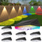 Ellasay Solar Fence Lights Outdoor: 10 Lighting Modes with RGB Solar Powered