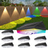 Ellasay Solar Fence Lights Outdoor: 10 Lighting Modes with RGB Solar Powered