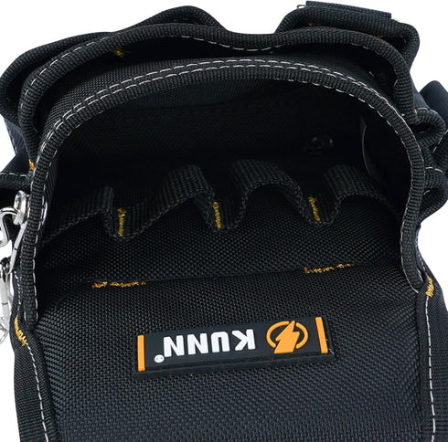 KUNN Electrician Tool Pouch - Durable Small Maintenance Tool Pouch Belt with Clip