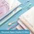 M&G 20 Pack A4 Mesh Zipper Pouch Bags, Waterproof Document Storage with Label Pocket, Macaroon Colors