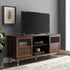 ALAMHI Set 4, 6 Inch Mid-Century Modern Couch Legs - of Brown Round Tapered with Brass Base for Cabinets, Coffee Table
