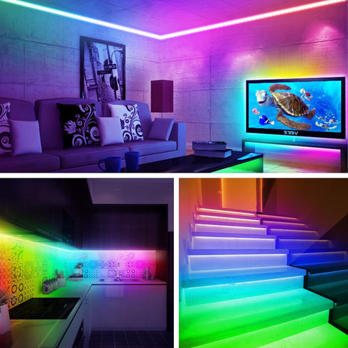 18ft 75-85in, maylit ICRGB TV LED Backlight, Bluetooth LED Lights for TV USB Powered TV Lights Kit with Remote and App