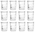 EISCO 12PK Beakers, 20ml Low Form with Spout, Dual Scale, White Graduations, Borosilicate 3.3 Glass