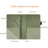 RSAquar Premium Leather Server Book with Zipper Pocket, Waitress Wallet Fit Server Apron, Agave Green