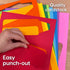 60 Pieces Crayon Cutouts for Kids Crafts, Bright Paper Crayon Shapes for Bulletin Boards, Back to School Projects