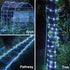 66ft 200 8 YEGUO Solar Rope Lights Outdoor Waterproof, LED White String Lights, Modes Fairy Lights in Clear Thin Tube