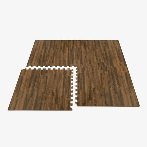 5/8 Inch Forest Floor Thick Printed Foam Tiles, Premium Wood Grain Interlocking Foam Floor Mats, Anti-Fatigue Flooring