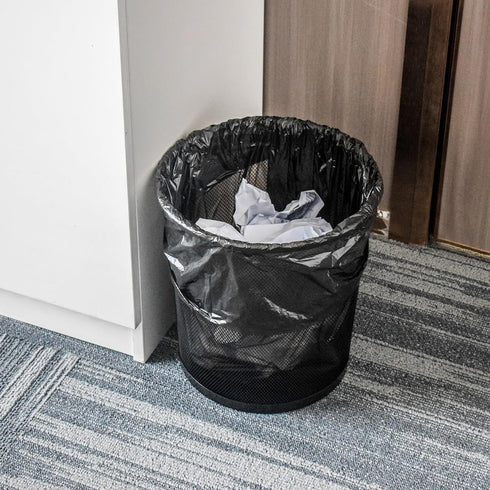 1000 Count 7-10 Commercial 24" 24" TYPLASTICS Trash Can Liner - Wholesale Black Garbage bags on Perforated Roll Gallon