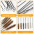 7pcs Tube Brush Kit, Brass Wire Tube Brushes, Stainless Steel Bottle Brush, Long Handle 11'' for Cleaning