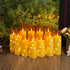 Remote,12 2.3"H 5" 6" 7") Sasigeiaa Flameless Candles with Embedded Star String - Battery Operated LED Candles