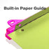 Officemate Ring Binder Punch, 3 Sheet Capacity, Assorted Colors - Pink/Teal/Smoke (90112)
