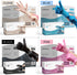 FifthPulse Vinyl Disposable Gloves, White and Pink, 100 Pack - Powder and Latex Free Medical Exam Gloves