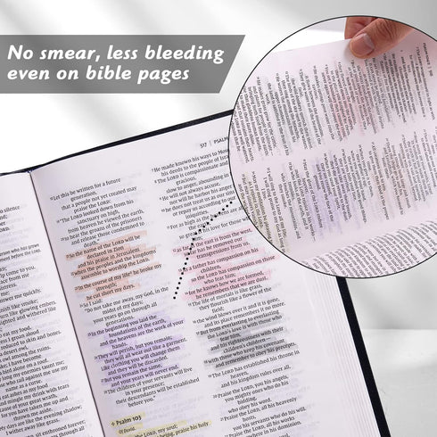 WRITECH Retractable Bible Highlighters, 12 Pack Pastel Colors No Bleed Aesthetic Marker Pen