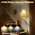 3Pcs Battery Operated Picture Light - Magnetic LED Art Display Light with Remote, Dimmable, Gold