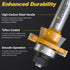 2PCS Set, 1/2 Inch Set (3/8 Inch 7/8 Inch Bevel Shaker Rail and Stile Router Bit Carbide-Tipped Cabinet Door Router Bit