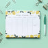Weekly Planner Notepad, 9x7” inches, 52 Tear Off Sheets for To Do List, Notes & Schedule - Lemons