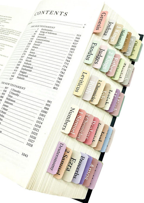 Opps Bible Tabs,Easy Navigation ible Index Tabs,Laminated Bible Tabs for Women Men Study
