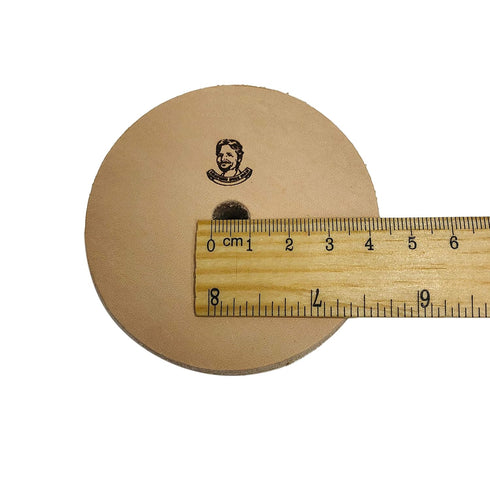 3" Leather Stropping and Polishing Wheel for Bench Grinders, 10mm Arbor, Buffing Compound Included (Jewelers Rouge)