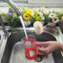 NewFerU Stainless Steel Soda Bottle Cleaning Brush in Natural Boar Bristle Wool Tip, Long Handle, Flexible Bendable