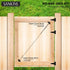 SANKINS Black Anti-Sag Gate Kits for Wooden Fence, Gate Support Cable Kit Hardware, 1 Pack Outdoor Repair Kit