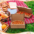 AmazingSpark 50 14 7 1.5 Inch Pcs Pizza Boxes x x Kraft Flatbread Box Corrugated Rectangular Take out Baking Containers