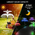 3 Pack 7 Weepong Solar Garden Lights New Upgraded Solar Lights Outdoor Waterproof Color Changing Double Jellyfish