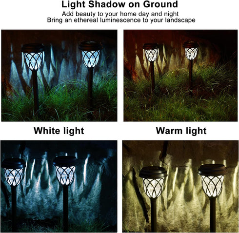 10-Pack Solar-Powered Outdoor Garden Pathway Lights