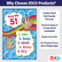 Safety Magnets ZOCO Handwashing Poster, Wash Your Hands Sign for Kids, Laminated 12x18, Classroom Decor