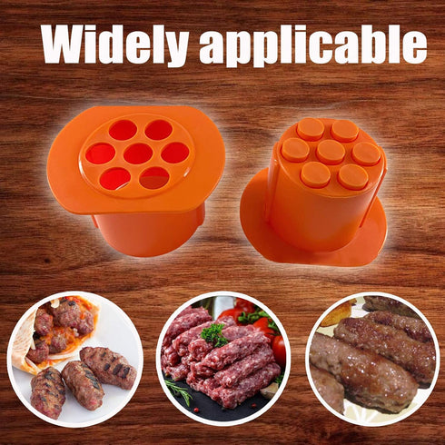 Generic Manual Sausage and Hot Dog Maker, Non-Stick Sausage Mold for Home Cooking, Barbecue and Kitchen Use