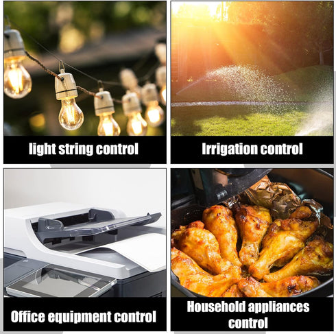 Weewooday 3 Prong Outdoor Extension Cord with Waterproof Switch, 1.5 ft, 1875W Heavy Duty 14/3 SJT Cable