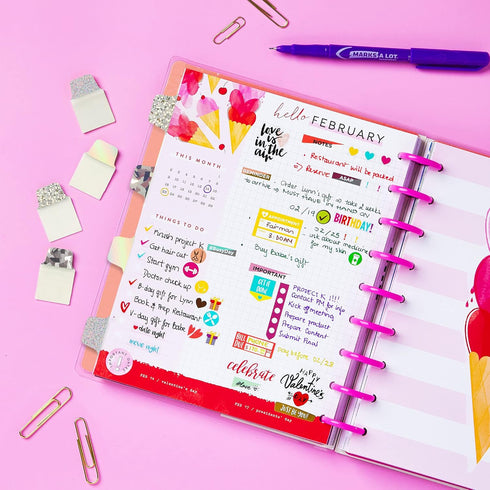 Avery Ultra Tabs Luxe Collection, 1" x 1.5" Mini Tabs, Holographic Iridescent Designs, 32 Repositionable Page Tabs