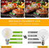 Decoaui E12 G16 Bulbs, Bulb, 6W (60W 600 4000K Dimmable, 6 Pack LED Globe Light Small Golf Ball Size Round Equivalent)