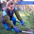 Long Waterproof Gloves, Reusable Chemical Gloves, Padded Cotton Lined, Acid & Oil Resistant, 28 inch XL
