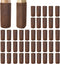 40 PCS Brown Furniture Leg Socks - Knitted Chair Leg Floor Protectors