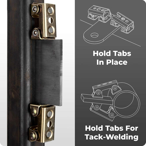 Strong Hand Tools Magnetic V-Pads Kit, 4 Piece Set with 12 lbs & 18 lbs Pull Force Magnets for Tool Organization